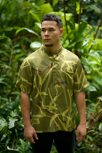 Pinapinao & Uluhe Aloha Shirt (Iron Free)