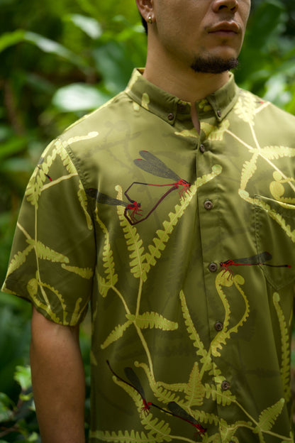Pinapinao & Uluhe Aloha Shirt (Iron Free)