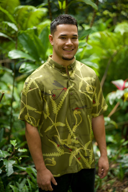 Pinapinao & Uluhe Aloha Shirt (Iron Free)