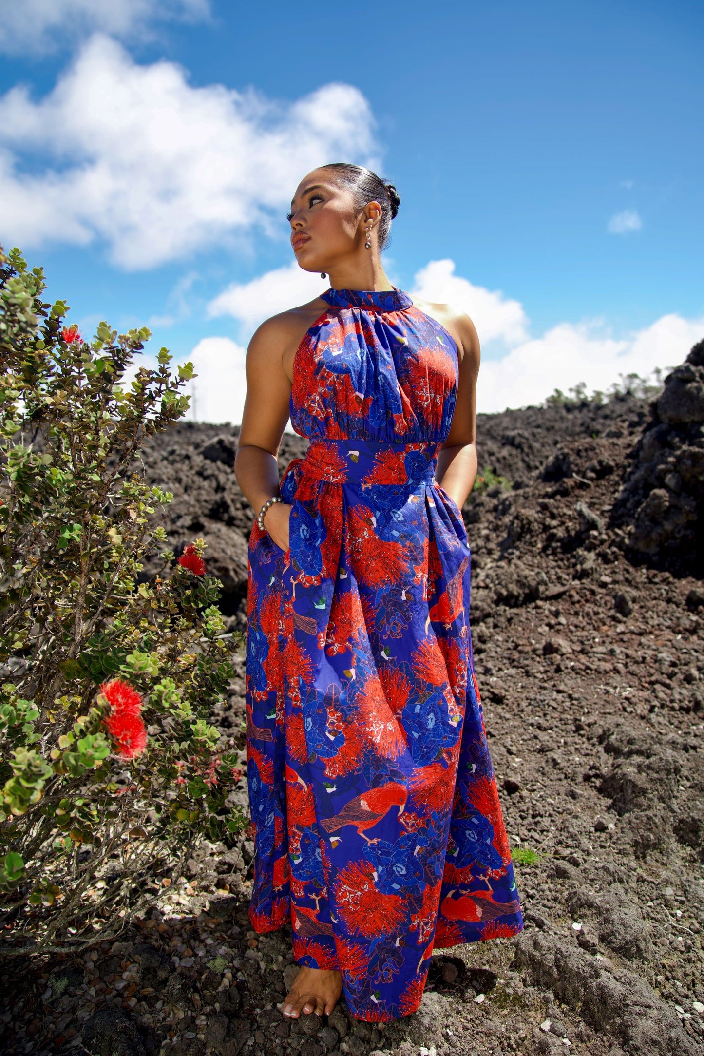Kaniakapūpū Poni Lehua Ula Empire Dress