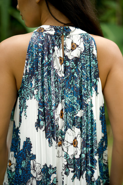 Puakala Keyhole Accordion Dress