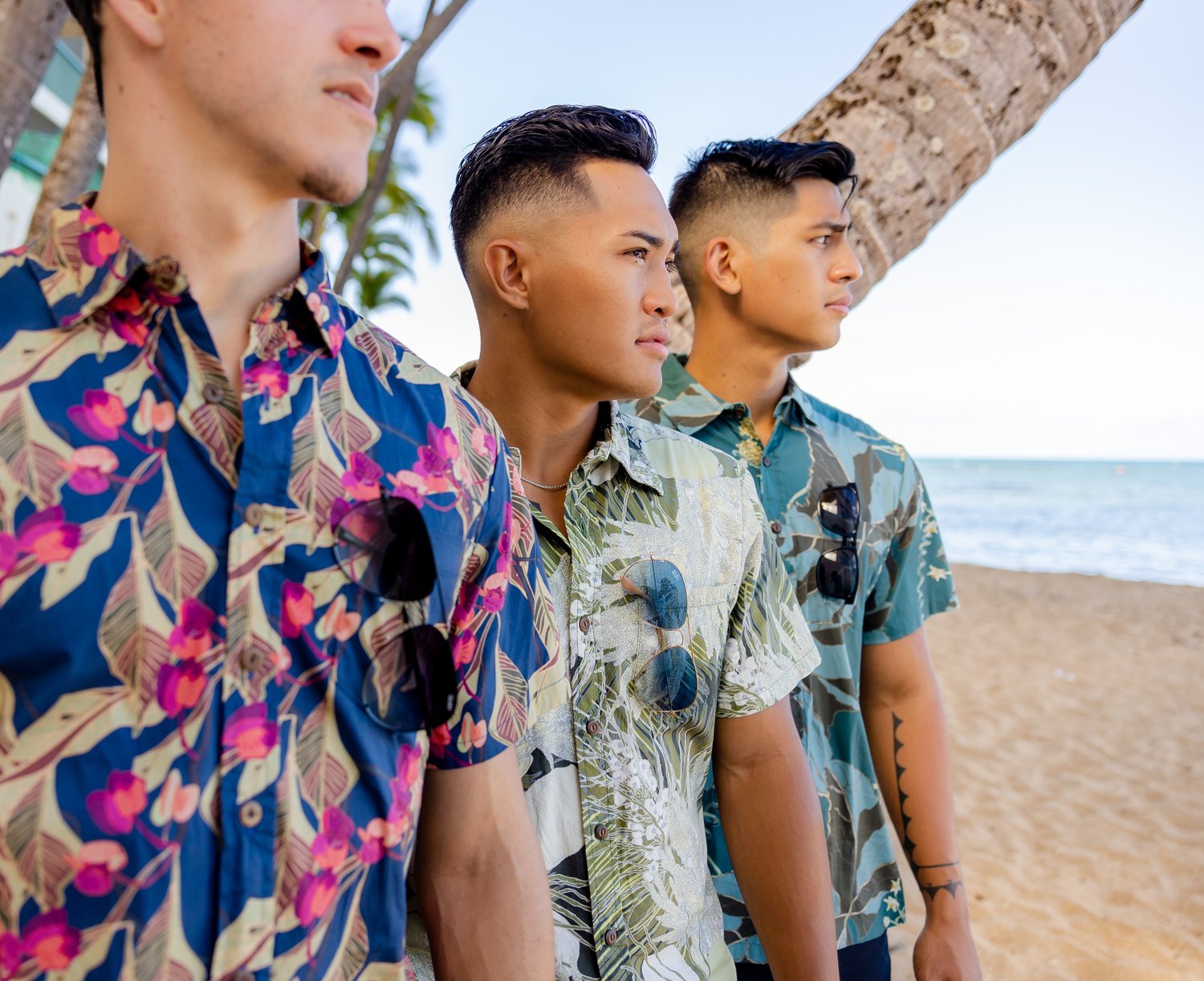 Aloha Shirts on the Beach by David Shepard