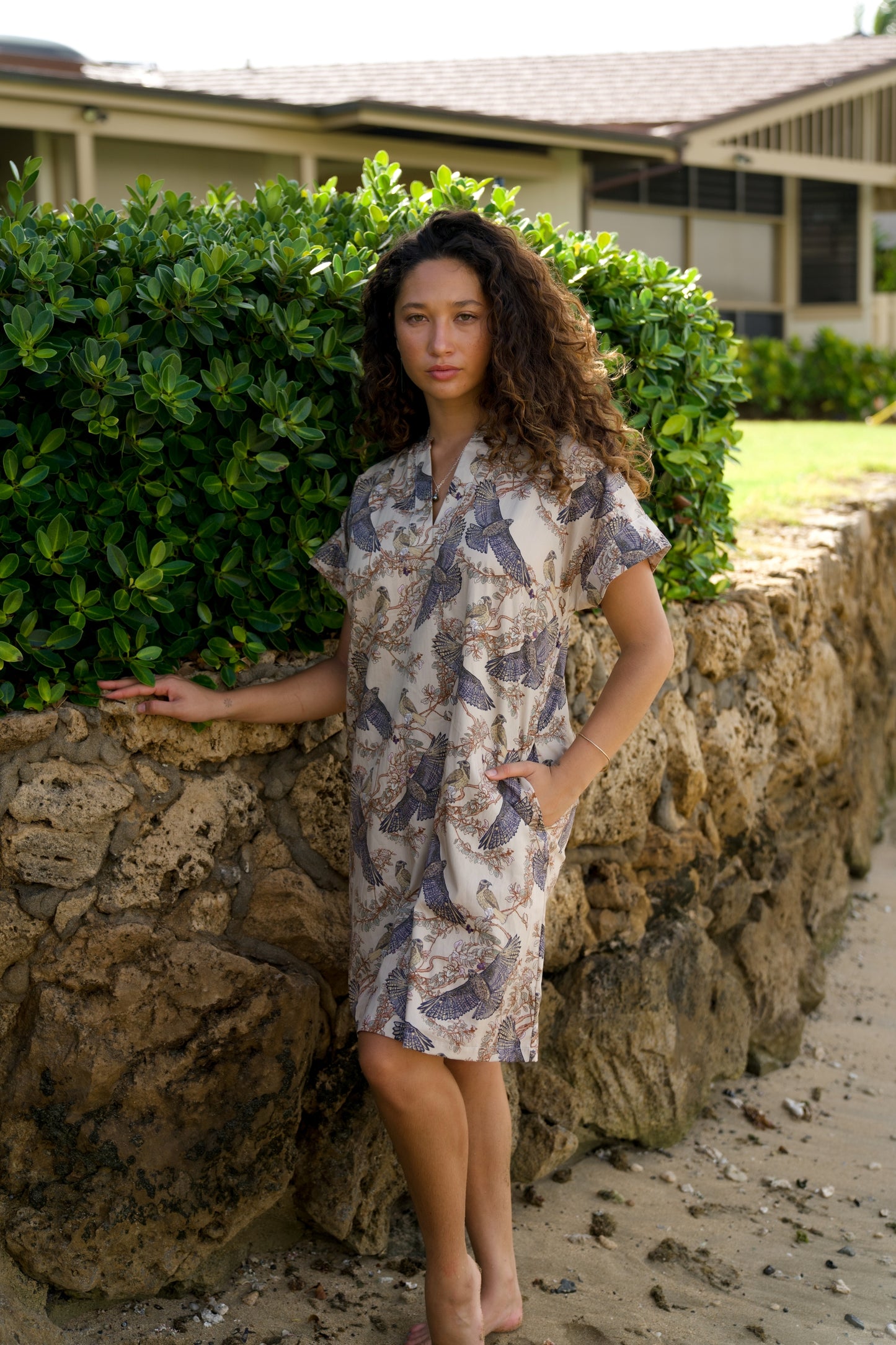 'Io & 'Iliahi Beige Tunic Dress