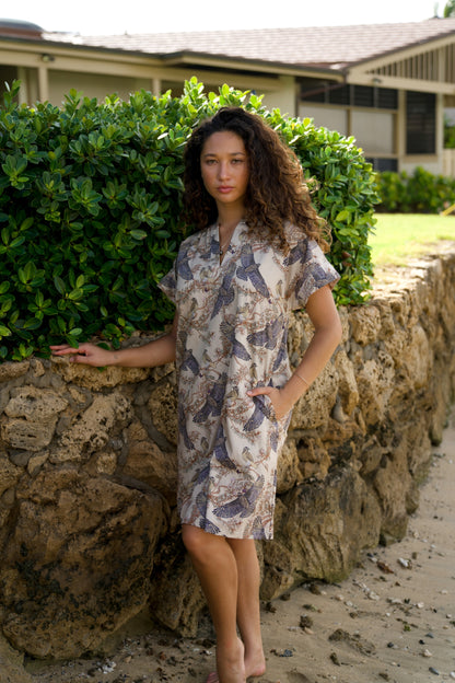 'Io & 'Iliahi Beige Tunic Dress
