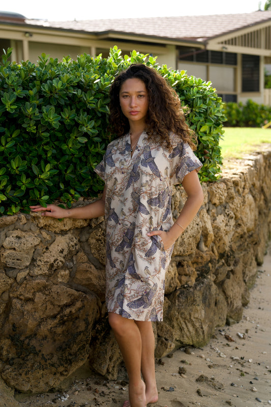 'Io & 'Iliahi Beige Tunic Dress