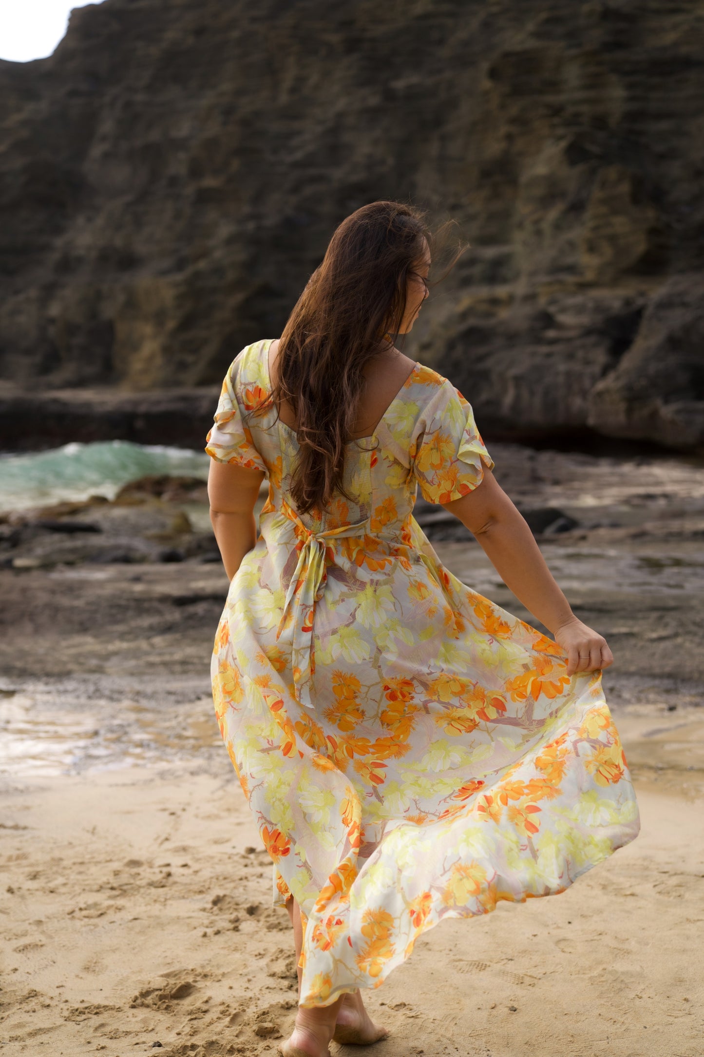 Watch For Sharks Aqua Hourglass Dress