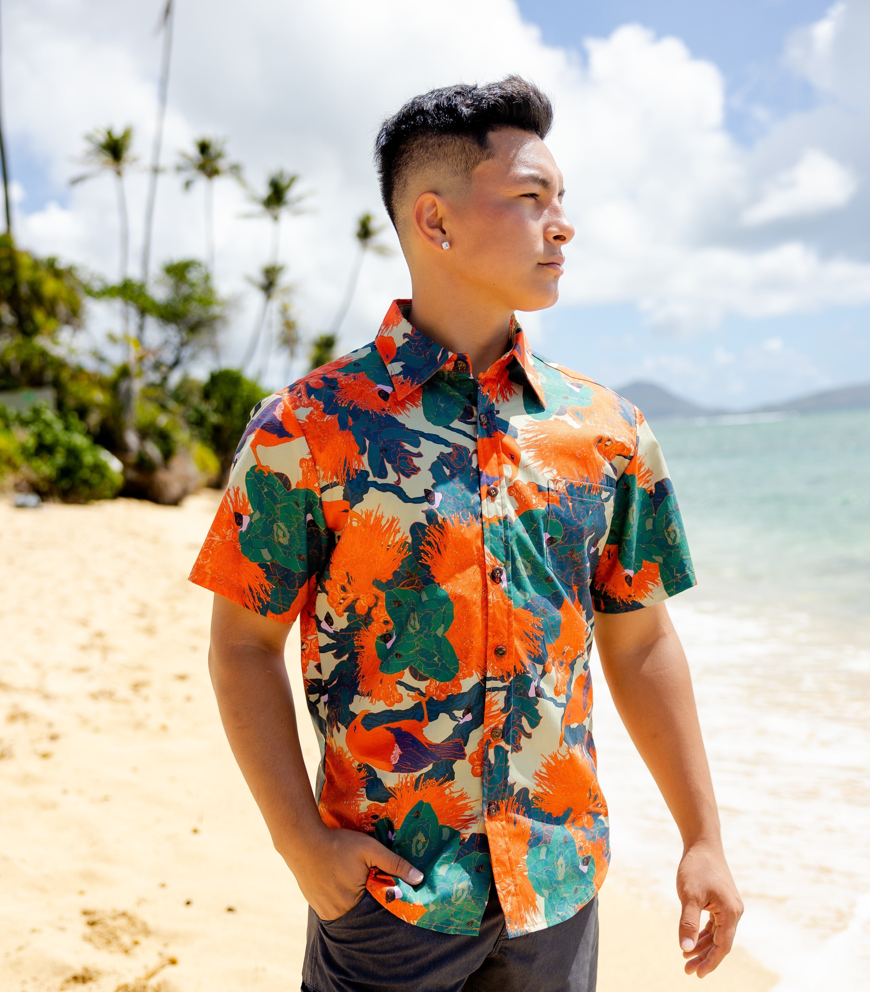 Kaniakapūpū Lehua ʻAlani Aloha Shirt - David Shepard – David Shepard ...